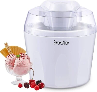 MARKENLOS Eismaschine 1,5L Profi Speiseeismaschine Eiscrememaschine Eiscreme-Maker Timer