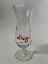 Vintage THE DINGHY PUB in The Sears Tower  8-1/4'' HURRICANE GLASS  Excellent !