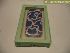 Funda para teléfono celular I phone 5 TOUS Delray 5 KAOS 79-966-018-1 diseño azul/blanco