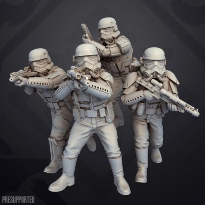 Mud Authority Auxiliary troopers (4) - SKULLFORGE | Legion compatible