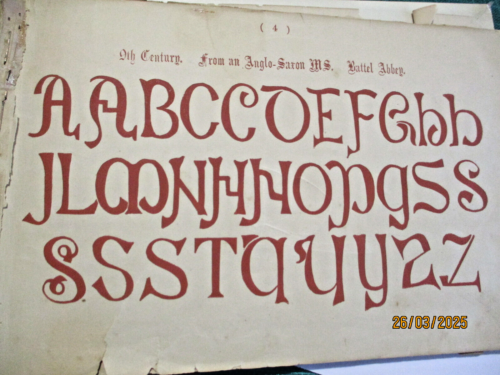 F Delamotte THE BOOK OF ORNAMENTAL ALPHABETS ANCIENT AND MEDIAEVAL hc c1858 - Picture 6 of 16