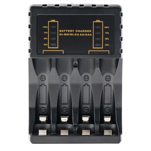 Intelligent 4 Slot Battery Charger with LED Indicator for AA AAA Batteries - Picture 2 of 17