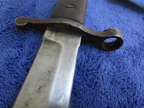 ORIGINAL US WW1 M1908 BAYONET CANADA MADE BY ROSS RIFLE AND SCABBARD WITH FROG - 第 13/20 張圖片