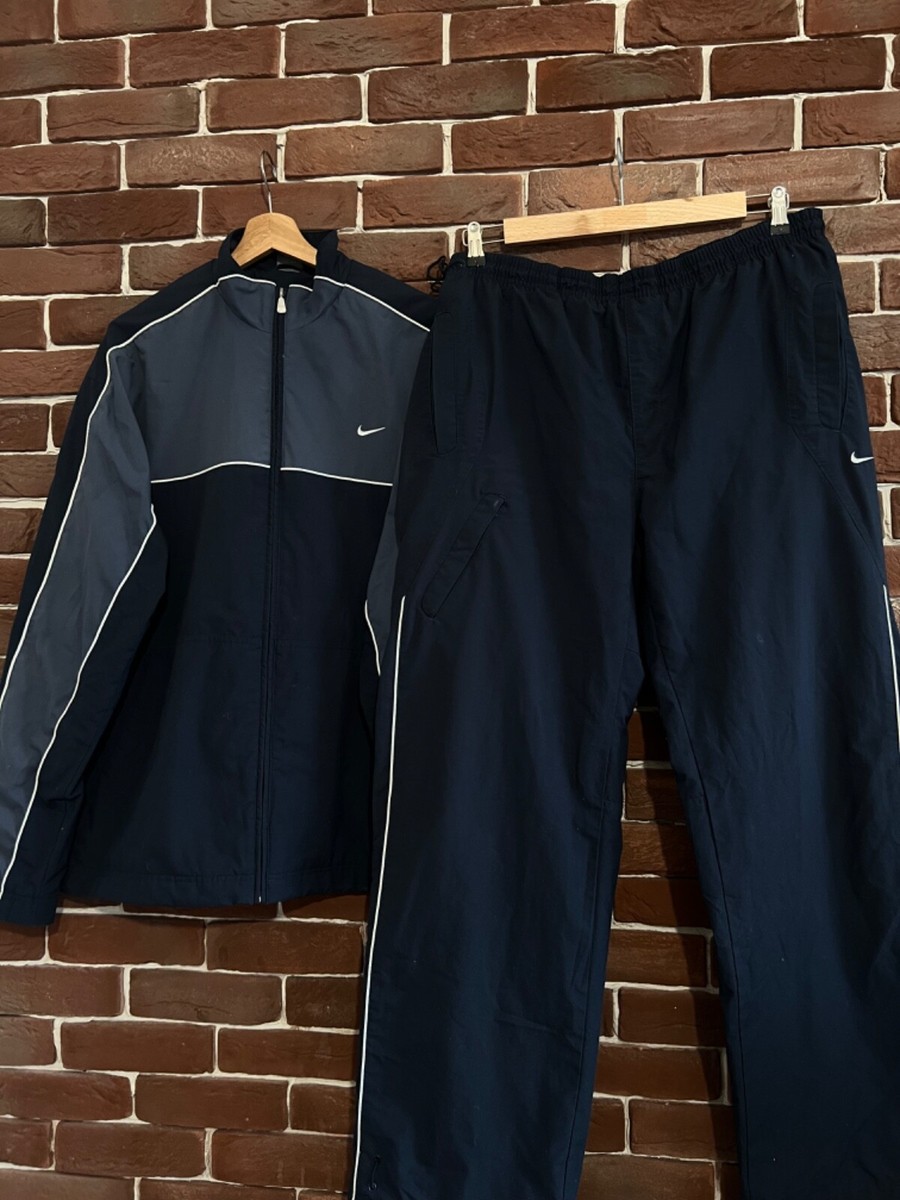 ウォーキング NIKE - 00s NIKE track jacket & pants set up Y2K Rare 00s Vintage Y2K Nike Swoosh Logo Tracksuit Set Jacket xxl