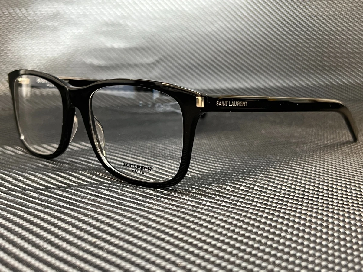 Saint Laurent SL 288 SLIM 001 Black Unisex Authentic Eyeglasses Frame 54mm