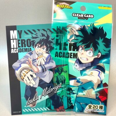 Deku Izuku Midoriya Trading Clear Card My Hero Academia TCG Anime