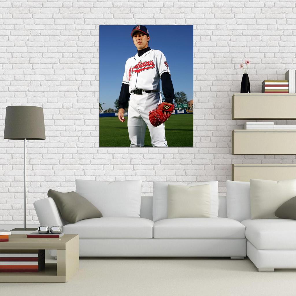 chaconポスター V2599 Kazuhito Tadano Cleveland Indians Baseball Sport Decor