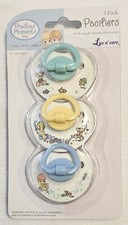 Vintage 2006 Baby Boy 6 Months 3-Pack Pacifiers Luv N' Care Precious Moments