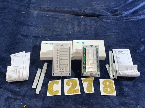 2x Rutab LAN 63 Network Status Indicator Panels 0380-555050 – New DIN Mount
