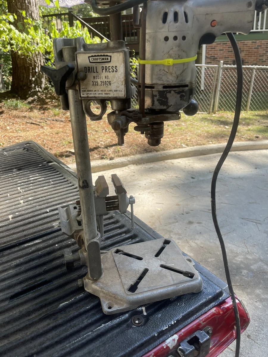 VINTAGE Sears Craftsman Benchtop Portable Drill Press Stand