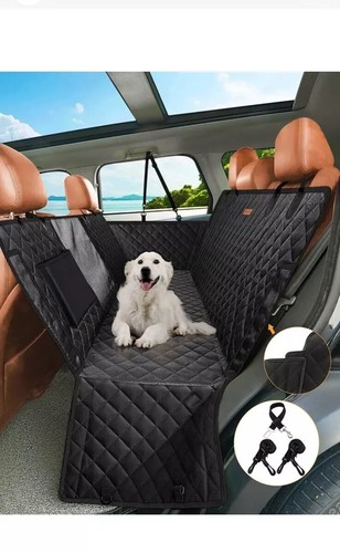 Dog Back Seat Covers for Cars & Trucks, 100% Waterproof with Big Mesh Window, XL - Picture 7 of 7