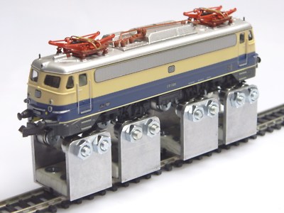 4 Track Rollers Test Stand Gauge N / H0e by Bima-Modellbau