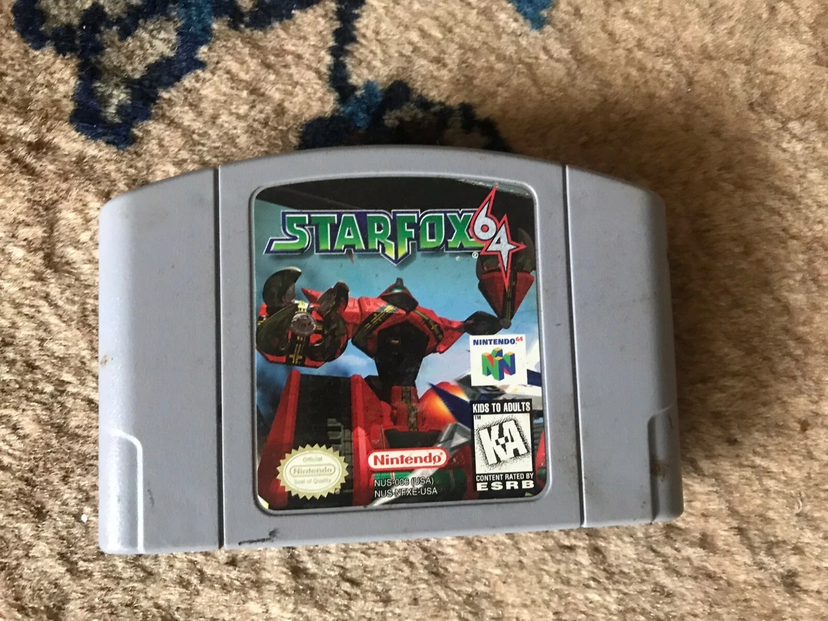 Vintage Star Fox 64 Nintendo 64 1996 N64 90s Video Game Star Fox