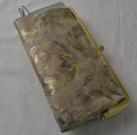 Hobo International Metallic Starburst Lauren Double Frame Clutch Wallet Hobo International Metallic Starburst Lauren Double Frame Clutch Wallet