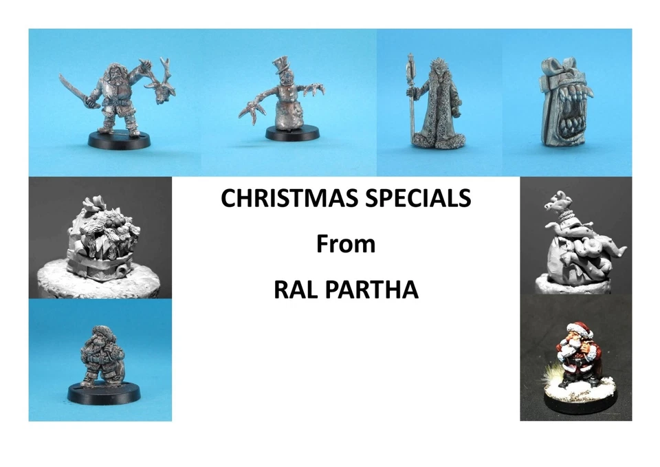RAL PARTHA miniatures 28mm scale Fantasy Christmas Specials multi list RPG WFB