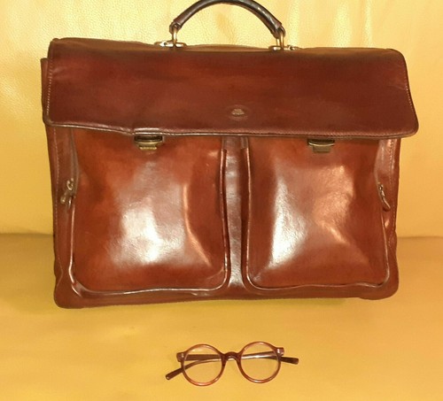 BORSA LAVORO - CARTELLA THE BRIDGE FIRENZE GRANDE 3 SCOMPARTI - SOFFIETTI  UNISEX | eBay