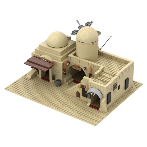 Tatooine Double Model Building Blocks Set Slums TAT02 MOC Bricks Toys Collection - Picture 5 of 5