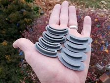 Olympia SM2/SM3/SM4 Typewriter Replacement Case Feet (4 Feet, 8 Halves)