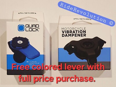 QUAD LOCK Motorcycle 1'' Ball Adaptor + Vibration Dampener - NEW (FREE SHIPPING!)