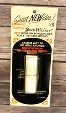 VTG Dritz Stitch Witchery IRON-ON Bonding Web 222 NIB 3/4" X 3 YARDS SEALED PKG.