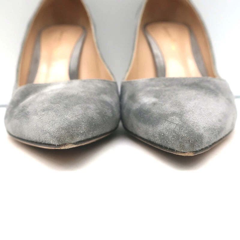 Zapatos de salón Gianvito Rossi Gianvito 85 gris gamuza talla 39,5 punta punta tacones Foto 4 de 4