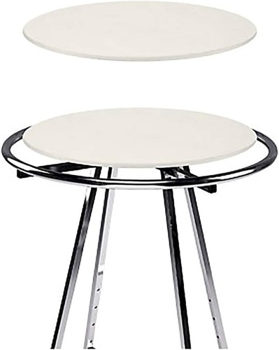 Rack Topper Legno Tondo Abbigliamento 30" Diametro Avorio per 36" Rack Melaminico Top