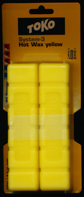 vintage Toko System-3 snowboard ski hot wax - yellow - warm 120g / 4.2oz
