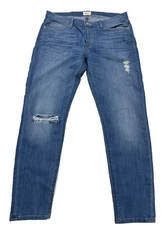 Hudson Krista Super Skinny Crop 30 (Actual 35x26.5) preowned distressed design