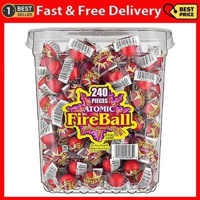 Atomic Fireballs Candy 4.05 Pound Bulk Tub
