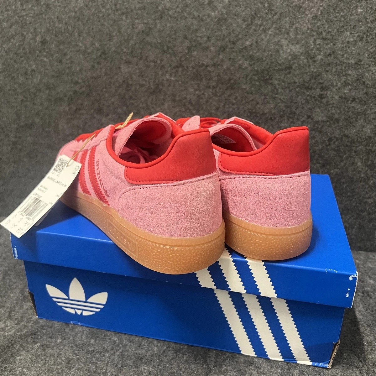 Size 7 - adidas Handball Spezial Semi Pink Glow Better Scarlet W