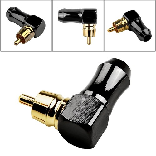 TV Audio Video Connector Right Angle Male Copper Soldering Adapter Accessory - Picture 11 of 12