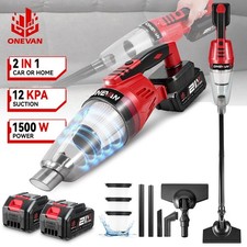 2in1 Mit 2 Akku Staubsauger Auto Handstaubsauger Tragbarer kabellos Für Makita 