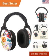 Durable Cartoon Kids Noise Cancelling Headphones - Safe Earmuffs for Autism
