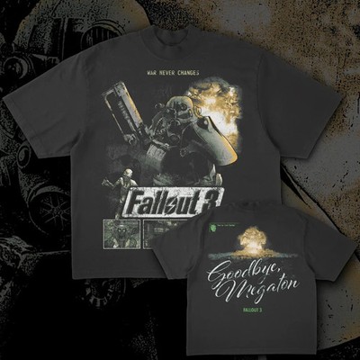 Arcade Anime Fallout 3 ''Goodbye Megaton'' Graphic Premium T-Shirt