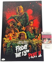 Connie Hogan signed 12x18 Poster Mrs. Voorhees Friday the JSA Authentication