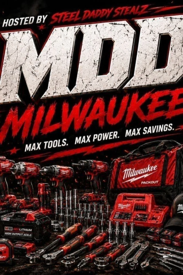 $1 Milwaukee Power Tools New 06/27/26 With Steel Daddy & Geri