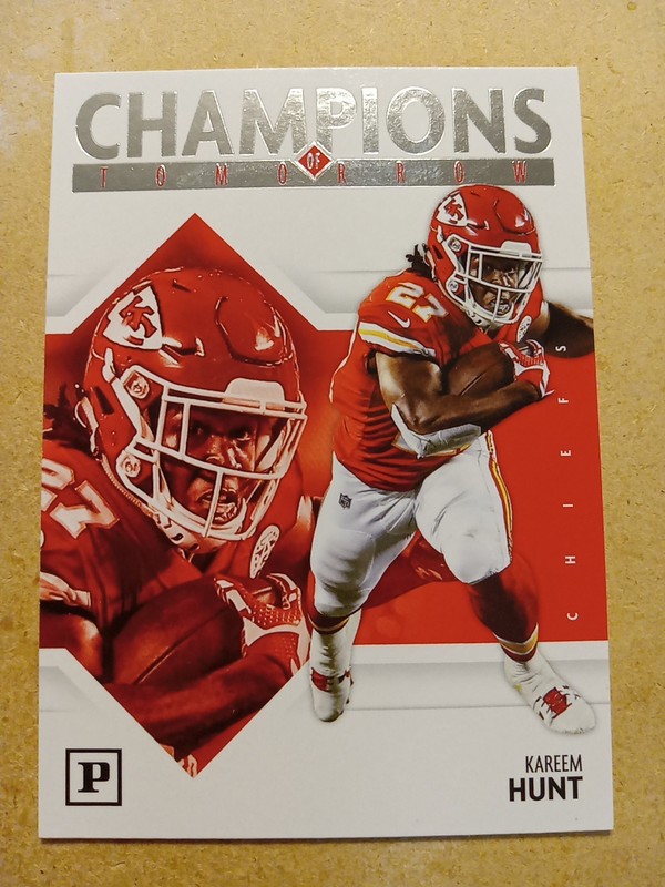 2018 Panini Champions Of Tomorrow Kareem Hunt #3