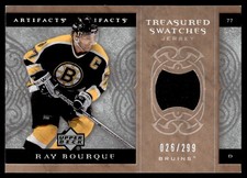 2007-08 Upper Deck Artifacts Treasured Swatches Ray Bourque Jersey 026/299
