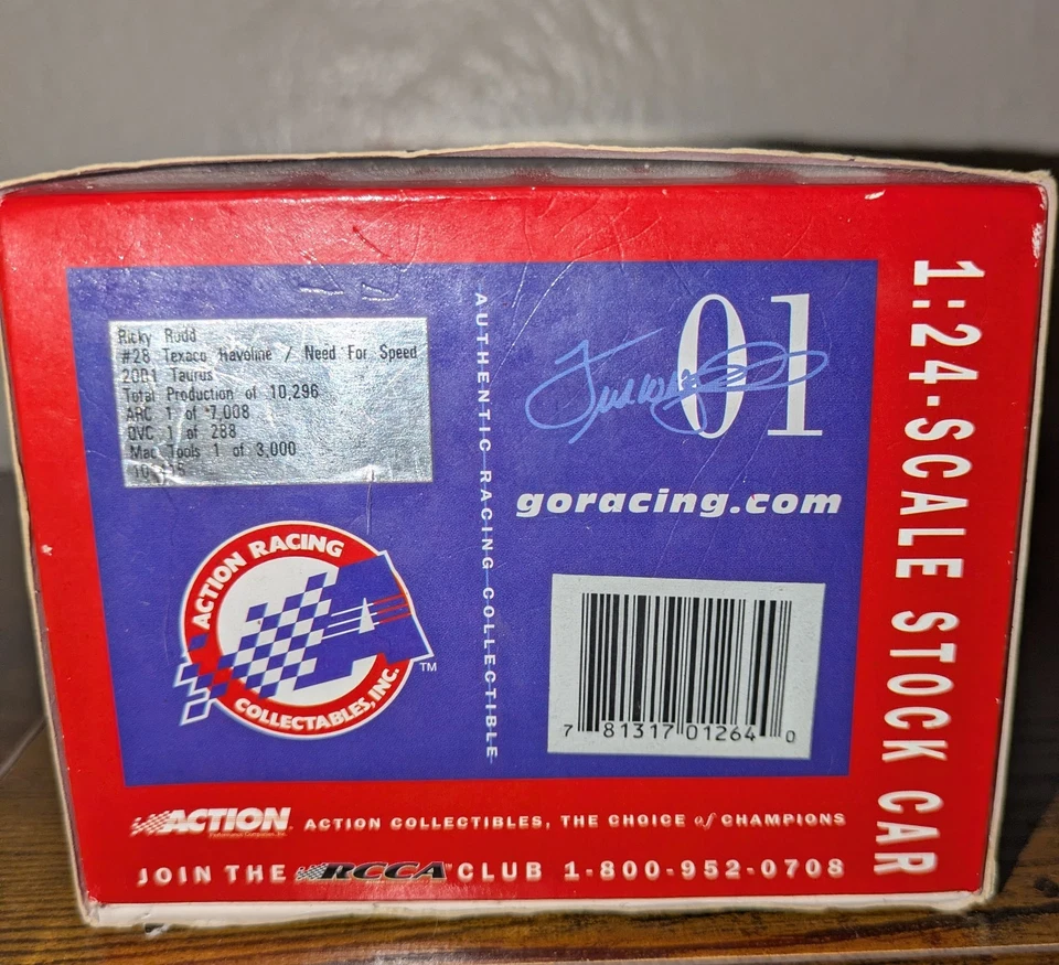 Ricky Rudd #28 Texaco Havoline/Need For Speed 2001 Ford Taurus Nascar Model  - Image 4 of 4