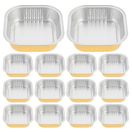 Caja de papel de aluminio de 20 piezas sartenes desechables para hornear sartenes de vapor rozaduras - Imagen 7 de 12