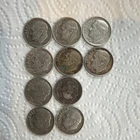 Roosevelt Silver Dimes Lot of 10 Circulated 1946-1964 0.9 Fineness US Coins