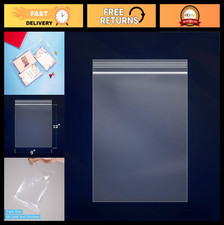 500 Count 9" x 12" Clear Reclosable Zip Bags - Resealable Lock Seal for Art Prin