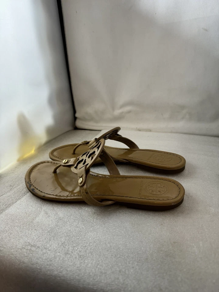 Sandalias de Tanga Tory Burch Miller Charol Chanclas Talla: 7.5M Foto 4 de 4