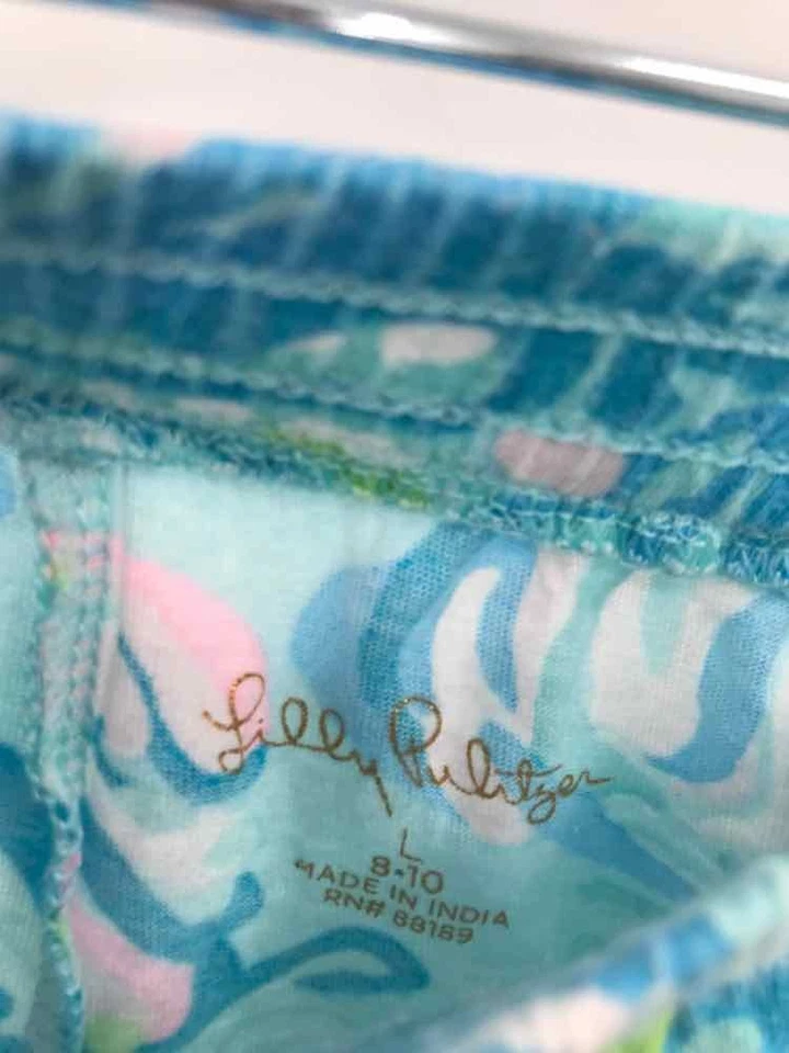 Pantalones cortos para niña Lilly Pulitzer azules talla 8/10 talla grande usados Foto 3 de 3
