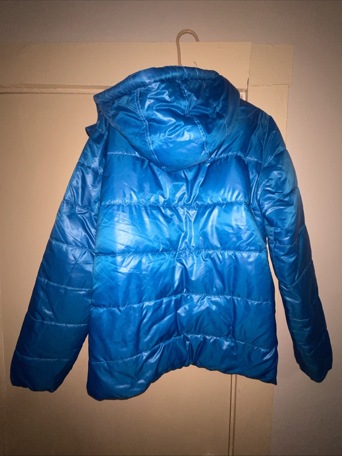 Point Zero Reversible Down Puffer Jacket Blue! Si… - image 5