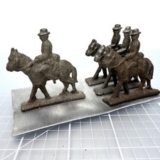 Civil War Mounted Toy Soldier Horseback Military Formation Cavalry Figures Lot