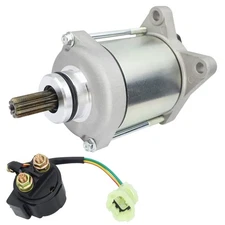 Starter & Relay for 2008-2020 Honda Recon 250 FourTrax TRX250TE ES TRX250TM, ...