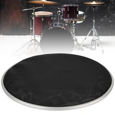 Black 10 Inch Nylon Mesh Drum Head Silent Skin For Drum Set Percussion
