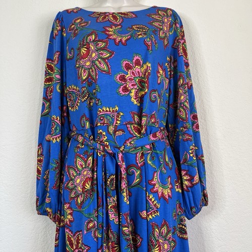 BODEN Leandra Jersey-Midikleid-Galerieblau, skurriles Rankenblau 12R NEU 175 $ - Bild 5 von 18