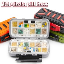 Travel Pill Case Medicine Storage Organizer Container Drug Tablet Dispenser New